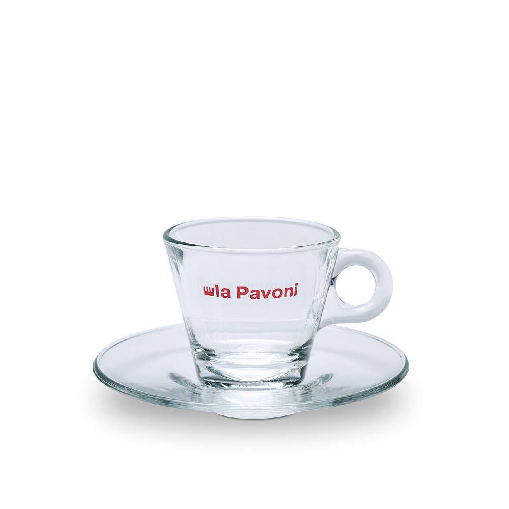 La Pavoni SET 6 TAZZE CAFFE' IN VETRO Italia