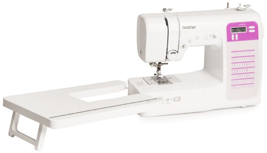 Shopty Brother CX70PE (Patchwork Edition) - Macchina per cucire elettronica con 70 punti di cucito (utili elastici ornamentali) cucitura Automatica display multifunzione + Tavolo Quilt & Patchwork Bestseller