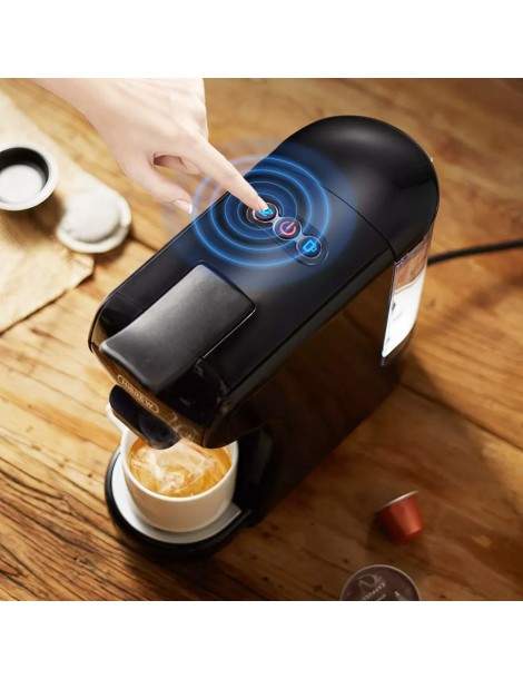 HiBREW H1A 1450W 19 bar Macchina per caffè espresso macchina per caffè caldo/freddo a capsule multiple 4 in 1 - Nero Qualità Garantita