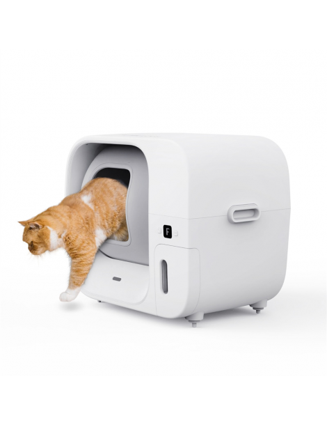 Furbulous Lettiera automatica per gatti con controllo tramite app 60 litri sicura per più gatti e con deodorante - Bianco Acquista Ora