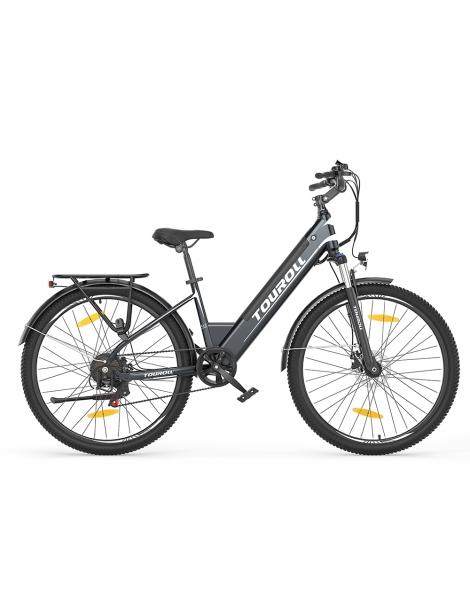 Touroll J1 ST Bicicletta da trekking con motore da 250W ruote da 27 5" batteria da 561 6Wh autonomia di 100 km Economico