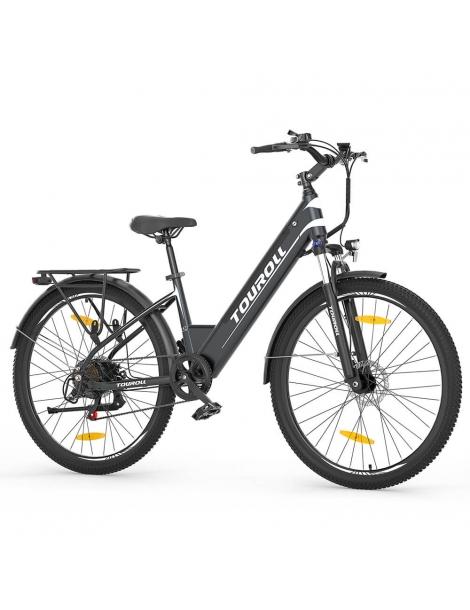 Touroll J1 ST Bicicletta da trekking con motore da 250W ruote da 27 5" batteria da 561 6Wh autonomia di 100 km Economico