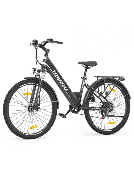 Touroll J1 ST Bicicletta da trekking con motore da 250W ruote da 27 5" batteria da 561 6Wh autonomia di 100 km Economico