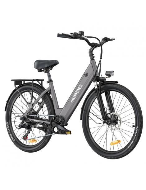 HillMiles MileCity1 Bicicletta elettrica motore da 250W batteria da 36V 13AH pneumatico da 26 pollici - Grigio