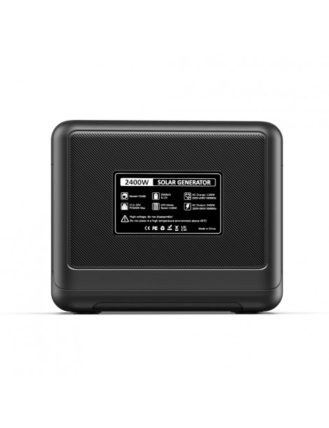 FOSSiBOT F2400 Centrale Elettrica Portatile da 2048Wh/2400W Ricarica Rapida in 1 5 Ore 16 Porte di Uscita - Nero Negozio