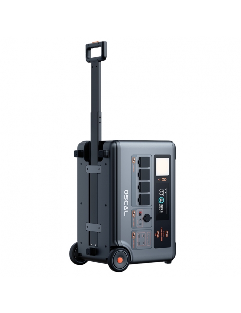 Oscal PowerMax 3600 Stazione di alimentazione robusta batteria LiFePO4 da 3600Wh a 57600Wh 14 uscite Moda