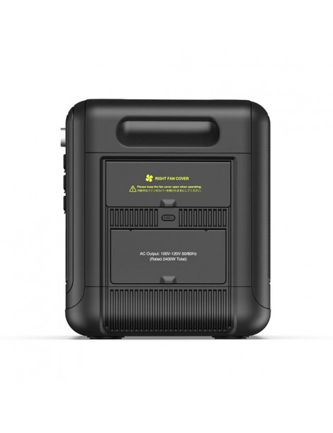FOSSiBOT F2400 Generatore Solare Portatile da 2048Wh/2400W+Fossibot SP200 18V 200W Pannello Solare Pieghevole - Nero In Linea