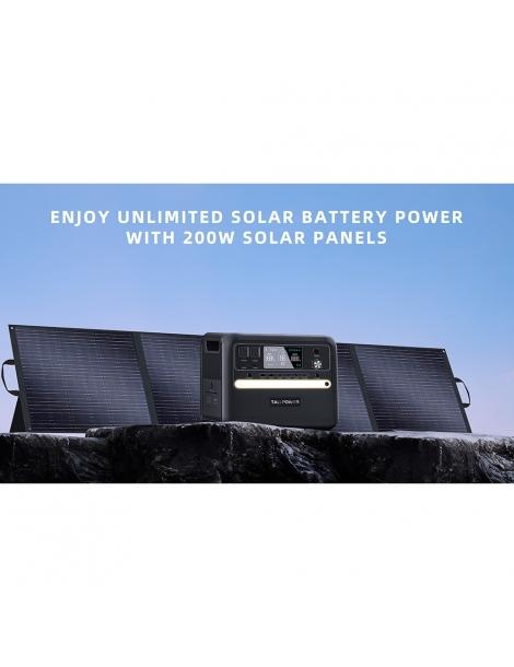 TALLPOWER TP200 200W Pannello solare portatile pieghevole caricatore solare portatile Qualità