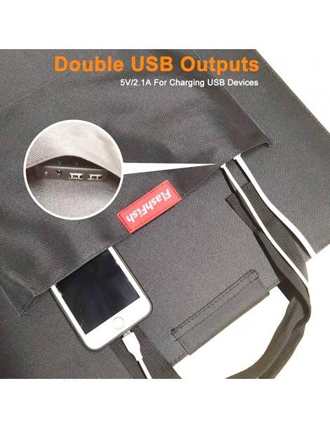 Flashfish SP 18V 100W Pannello Solare Portatile Doppio Caricatore Solare USB Pieghevole Pezzi Unici