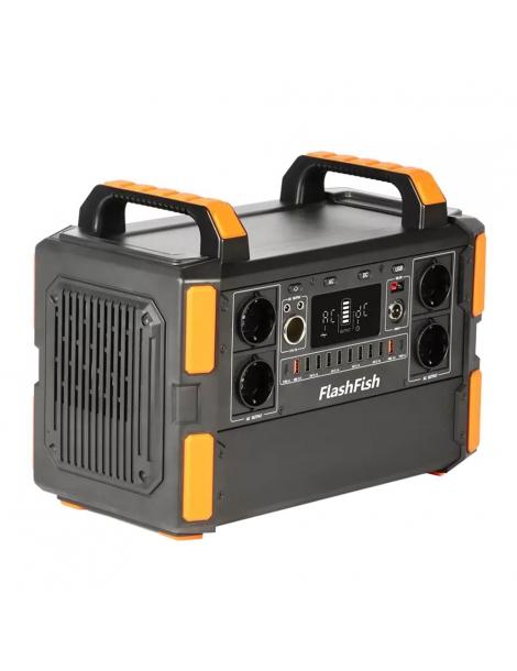 Generatore solare portatile Flashfish F132 1041.6Wh/1000W batteria LiFePo4 uscita 230V AC 19 uscite versione UE Qualità Garantita