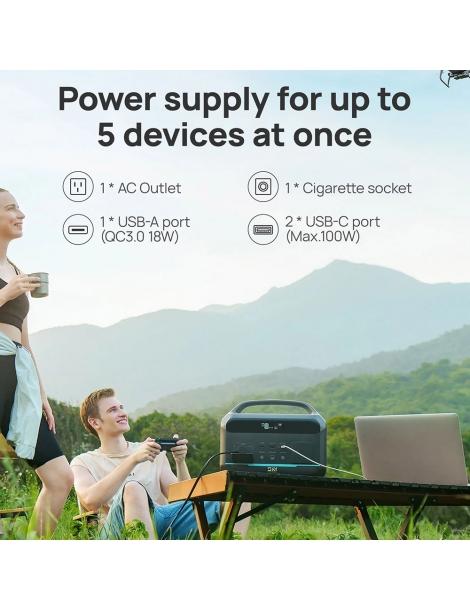 DaranEner NEO300 Pro Centrale Elettrica Portatile batteria LiFePO4 da 299Wh uscita 600W 5 porte 4 modalità LED Consegna Veloce