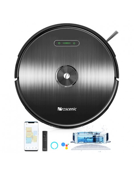 Proscenic M8 Robot Aspirapolvere con Navigazione Lidar 3 in 1 Aspiratore Robot e Mop con una Forte Aspirazione di 2700Pa Vendite Flash