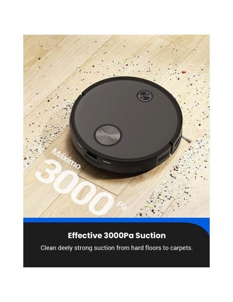 Proscenic V10 Aspirapolvere Robot Pulizia dei Pavimenti Aspirazione da 3000Pa tappetino vibrante vibra 3000 volte al minuto Fino Al -60%
