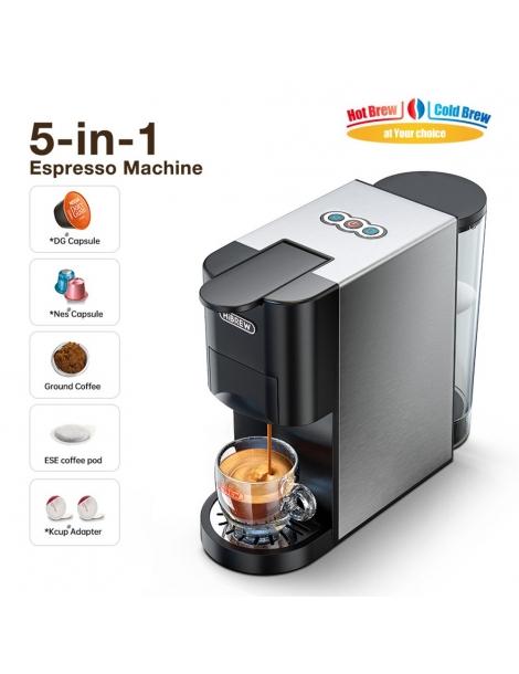 HiBREW H3A 5-in-1 Macchina da caffè 19 Bar di pressione modalità freddo/caldo serbatoio dell'acqua da 800 ml - argento Sottocosto