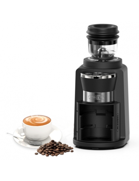 HiBREW G3A Macinacaffè bava conica da 40 mm soffiatore d'aria scala a 31 rapporti funzione di memoria e antistatica - Nero Presa