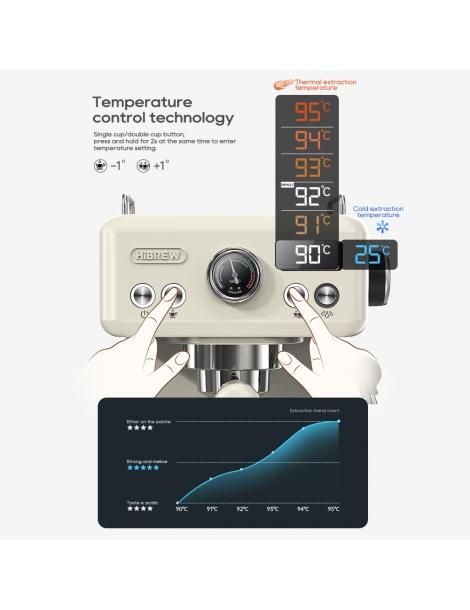 HiBREW H10A Macchina da caffè pressione di estrazione 19 bar temperatura e volume della tazza regolabili - Beige Sconto