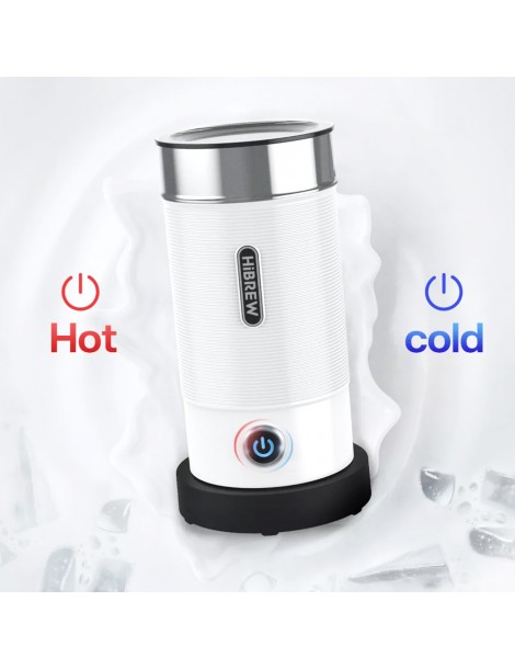 HiBREW M1A 450W Macchina montalatte miscelatore di cioccolato per latte freddo/caldo e cappuccino - Bianco Economico