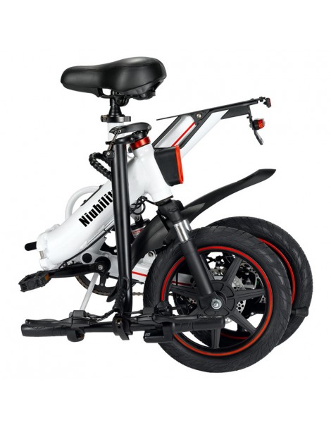 Niubility B14 14 pollici 400W Ciclomotore elettrico bicicletta pieghevole adatto alla città - Bianco Nuova