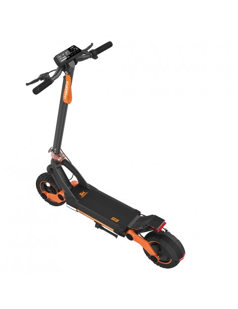 KUGOO KIRIN G3 Adventurers Dream Scooter Elettrico Pieghevole - Motore Brushless da 1200W e Batteria da 52V 18Ah - Nero In Linea