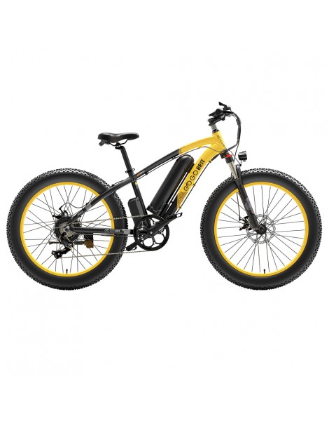 GOGOBEST GF600 26 Pollici Pneumatici Grassi Bicicletta Elettrica Pieghevole 1000W Motore 48V 13Ah Batteria - Nero Giallo Nuovo