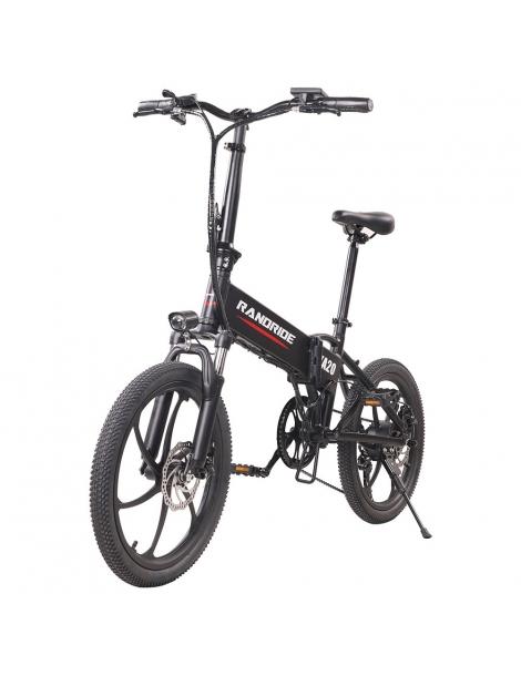 RANDRIDE YA20 Bici Elettrica Pieghevole 500W Motore 40km/h Velocità Massima 48V 12.8Ah Batteria 80-90 Autonomia Massima Soddisfazione Garantita