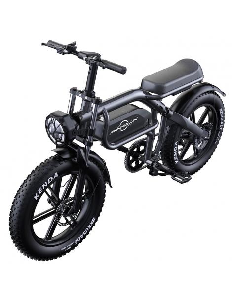 PHNHOLUN C8 Bicicletta elettrica motore da 1500W batteria da 48V 20Ah pneumatici grassi da 20*4.0 pollici Qualità Garantita