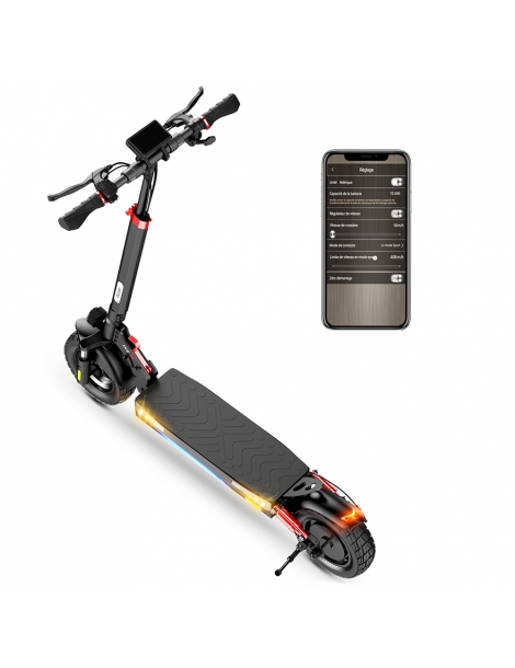 iScooter iX3 Scooter elettrico pieghevole 10' Off Road Pneumatici Tubeless Motore 800W Batteria 10Ah Velocità massima 40km/h Fino Al -60%