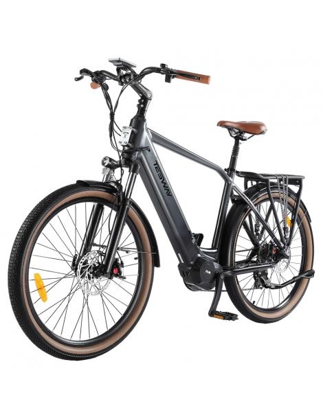 TESWAY COMET-M Bicicletta elettrica con motore centrale motore 500W batteria 48V 14Ah pneumatici 27 5*2 4 pollici - Grigio Saldi