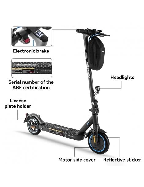 HONEYWHALE E9 con omologazione stradale (ABE) scooter elettrico pieghevole con motore da 350W batteria da 36V 7 5Ah Italia