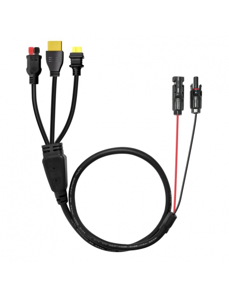 FOSSiBOT 3 in 1 Cavo di ricarica per pannelli solari MC4 trasferimento MC4 a Anderson XT90 e XT60 Nuovo
