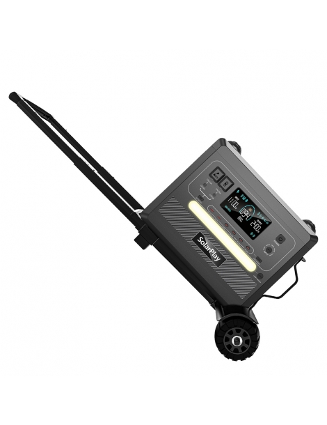 SolarPlay T01 Carrello pieghevole per la stazione di alimentazione portatile Q2401/Q2402/Q2501/Q2502 - Nero Vendita
