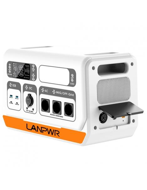 LANPWR 2200PRO 2200W Stazione di alimentazione portatile + 4x pannelli solari da 180W sistema solare da balcone Negozi Online