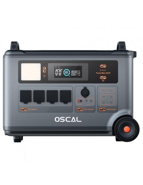 Oscal PowerMax6000 6000W Centrale Elettrica Portatile batteria LiFePO4 da 3600Wh a 57600Wh 14 uscite Shopping Online