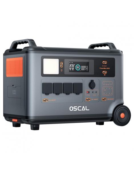 Oscal PowerMax6000 6000W Centrale Elettrica Portatile batteria LiFePO4 da 3600Wh a 57600Wh 14 uscite Shopping Online