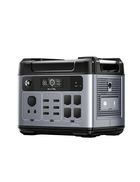 OUKITEL P2001 Plus 2400W Stazione di Alimentazione Portatile Batteria LiFePO4 da 2048 Wh 13 Prese Carica all'80% in 1 ora Affare Del Giorno