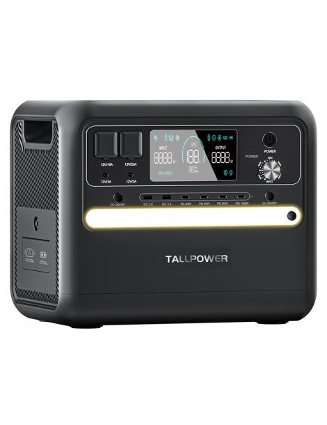 TALLPOWER V2400 Stazione di alimentazione portatile generatore solare LiFePo4 da 2160Wh uscita CA da 2400W UPS - Nero Prezzo Ridotto