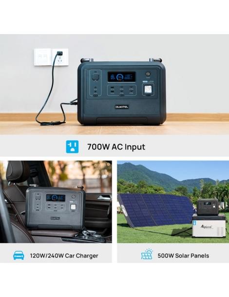 OUKITEL P1201E 960Wh 1200W Stazione di alimentazione portatile batteria LiFePo4 ricarica rapida in 1 5 ore luce LED Vendite Flash