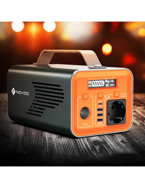 NOVOO ESS 230WH / 200W Stazione di Alimentazione Portatile per Campeggio Viaggio all'Aperto Interruzione di corrente 2025