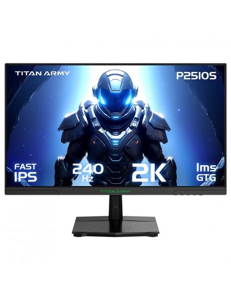 TITAN ARMY P2510S Flat Monitor da gioco 16:9 24 5 pollici Fast IPS QHD 240Hz 2K 1ms GTG Cura degli occhi VESA 100x100mm Promozione