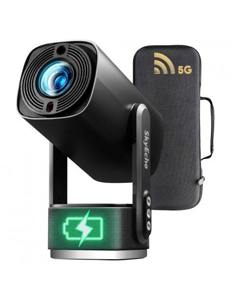SkyEcho FreeONE Pro Proiettore portatile 350 ANSI Lumen risoluzione nativa 720P supporto gimbal a 270° Online