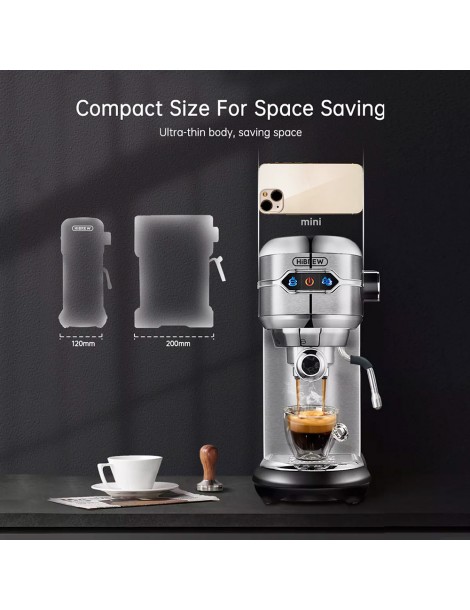 HiBREW H11 1450W Coffee Maker with Latte Cup 19 Bar Semi Auto Espresso Machine Online