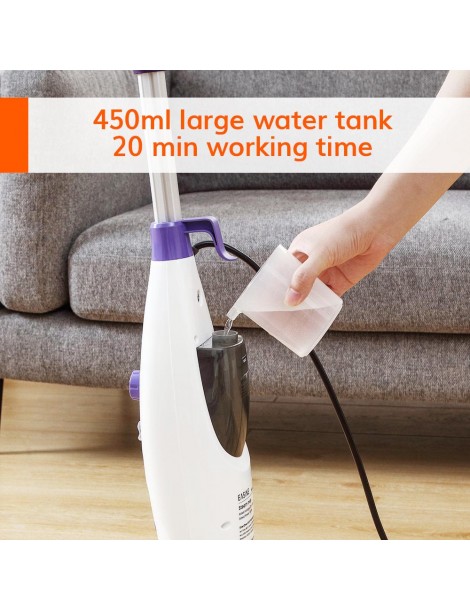 EASINE by ILIFE S50 1300W Mocio a Vapore Cablato 450ml Serbatoio dell'Acqua 10 Livelli Regolabili 120 Gradi Celsius Hotsell