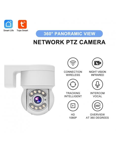 TALLPOWER C48 Telecamera WiFi per esterni HD 2K 4MP visione notturna inclinazione panoramica a 360° Qualità Garantita