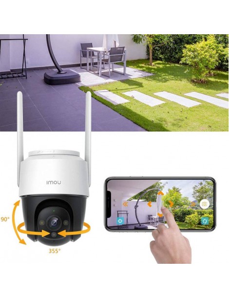 IMOU Cruiser Telecamera di sicurezza per esterni sirena da 110 dB visione notturna a colori telecamera panoramica 1080P IP66 Promozione Limitata