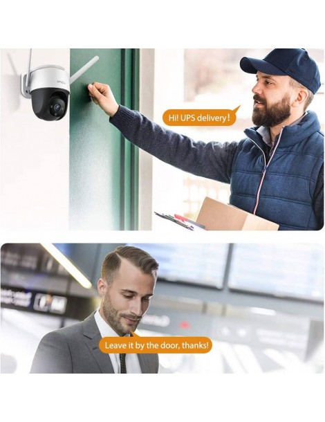 IMOU Cruiser Telecamera di sicurezza per esterni sirena da 110 dB visione notturna a colori telecamera panoramica 1080P IP66 Promozione Limitata