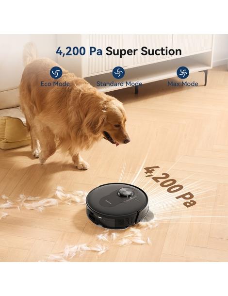 Proscenic Q8 Aspirapolvere robot aspirazione 4200 Pa LiDAR Nav autonomia 200 minuti - Nero Sottocosto