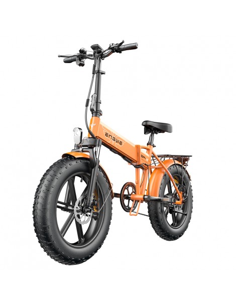 ENGWE EP-2 Pro 20 Pollici Bicicletta Elettrica Pieghevole con Pneumatici Grassi 750W Motore 48V 13Ah LG 2022 Versione –Arancia Novità