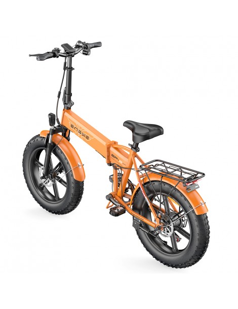 ENGWE EP-2 Pro 20 Pollici Bicicletta Elettrica Pieghevole con Pneumatici Grassi 750W Motore 48V 13Ah LG 2022 Versione –Arancia Novità