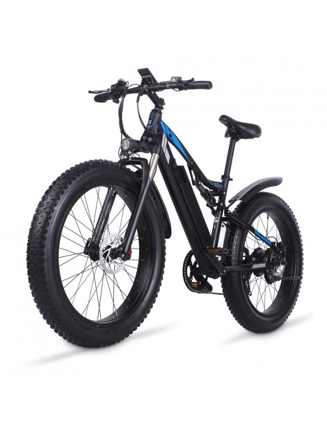 Shengmilo MX03 Bicicletta elettrica 48V 1000W Motore brushless 17Ah Batteria 26 pollici Pneumatici 40km/h – Nero Offerta