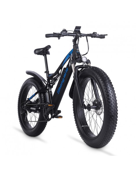 Shengmilo MX03 Bicicletta elettrica 48V 1000W Motore brushless 17Ah Batteria 26 pollici Pneumatici 40km/h – Nero Offerta